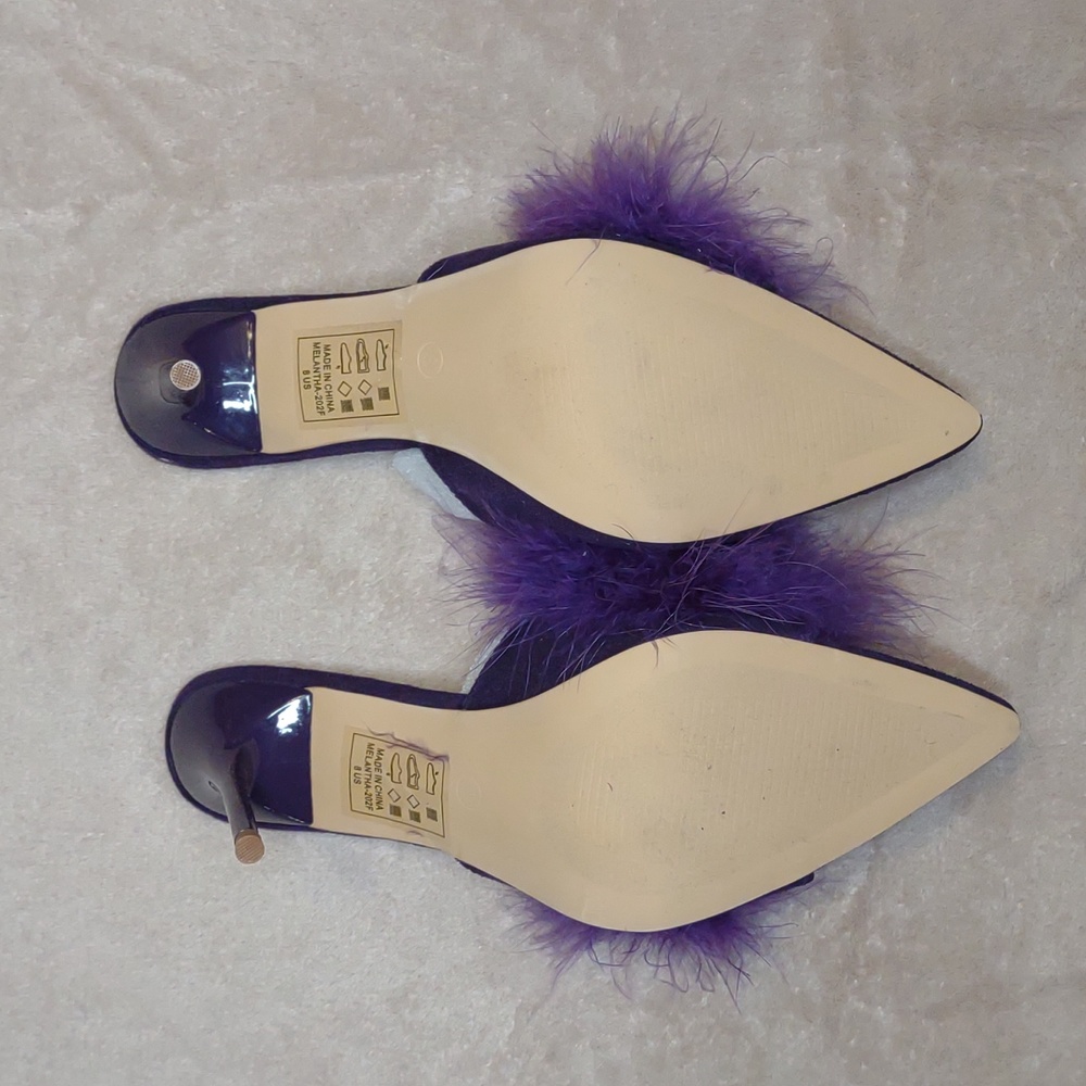 👣MELANTHA🩵 Feather Mules - Picture 8 of 16